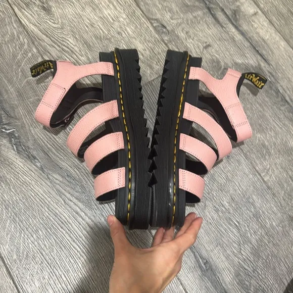 NEW • Dr. Martens • Women’s BLAIRE WOMEN'S PISA LEATHER STRAP SANDALS