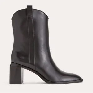 NEW Everlane The Outlaw Elegant Black Leather Ankle Boots