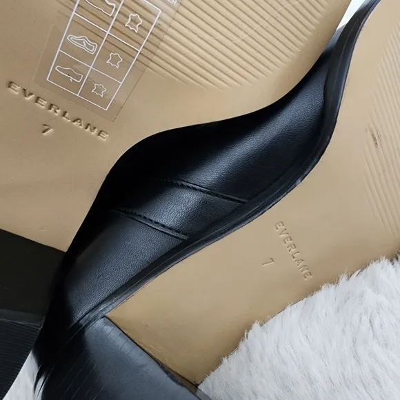 NEW Everlane The Outlaw Elegant Black Leather Ankle Boots