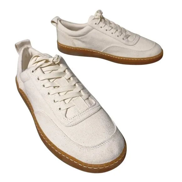 NEW Everlane The Tread-Bare Sneaker in Canvas/Off-White, Womens 10/Mens 8