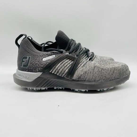 NEW FootJoy Golf Shoes Mens 8 Wide HyperFlex Gray Charcoal Cleats Sneakers