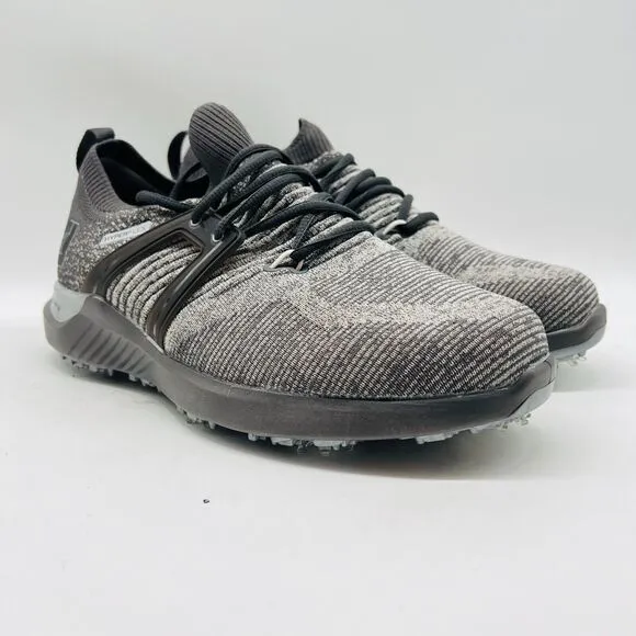 NEW FootJoy Golf Shoes Mens 8 Wide HyperFlex Gray Charcoal Cleats Sneakers