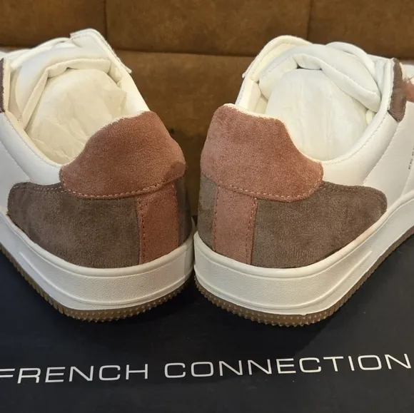 NEW!! French Connection Brie Court Women's Lace-up Sneakers Multi Retro