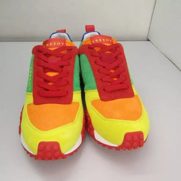 NEW FRESHY Mens Smoove Trainer Sneaker Cushioned Bright Suede Versatile Size 8