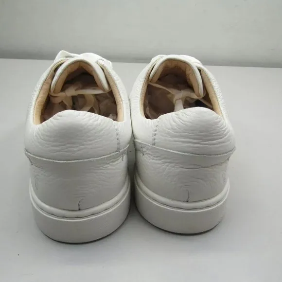 NEW FRYE Womens Ivy Low Lace Sneakers Low-Top Flat Round Toe  White Size 8M