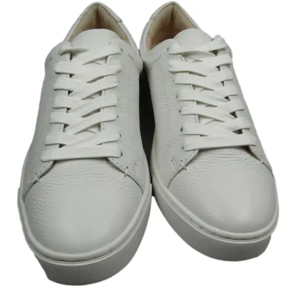 NEW FRYE Womens Ivy Low Lace Sneakers Low-Top Flat Round Toe  White Size 8M