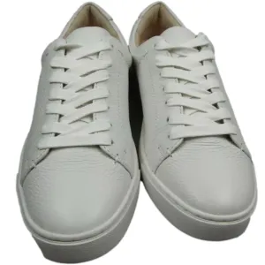 NEW FRYE Womens Ivy Low Lace Sneakers Low-Top Flat Round Toe  White Size 8M