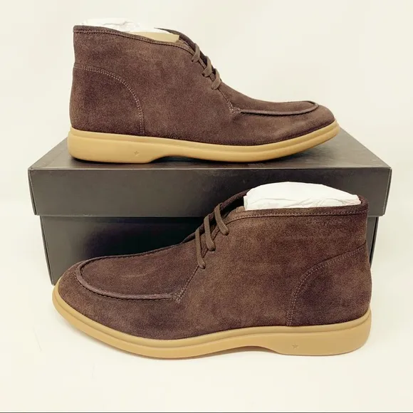 New George Brown Foster Suede Lace-Up Chukka Boots Tmoro