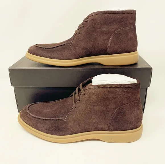 New George Brown Foster Suede Lace-Up Chukka Boots Tmoro