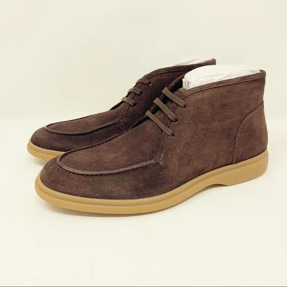 New George Brown Foster Suede Lace-Up Chukka Boots Tmoro