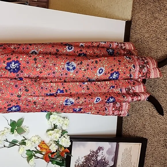 NEW Gypsy Floral Swing Boho Chic Rio True Wrap Maxi Dress Summer Chic Boutique