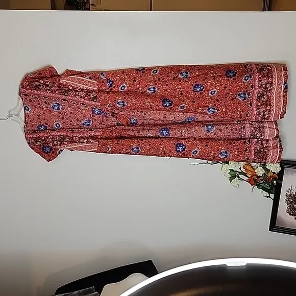 NEW Gypsy Floral Swing Boho Chic Rio True Wrap Maxi Dress Summer Chic Boutique