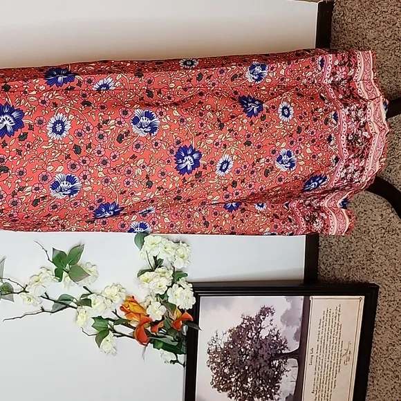 NEW Gypsy Floral Swing Boho Chic Rio True Wrap Maxi Dress Summer Chic Boutique