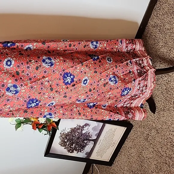 NEW Gypsy Floral Swing Boho Chic Rio True Wrap Maxi Dress Summer Chic Boutique