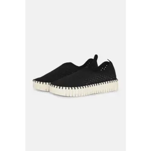 NEW ILSE JACOBSEN women's platform tulip slip-on in black