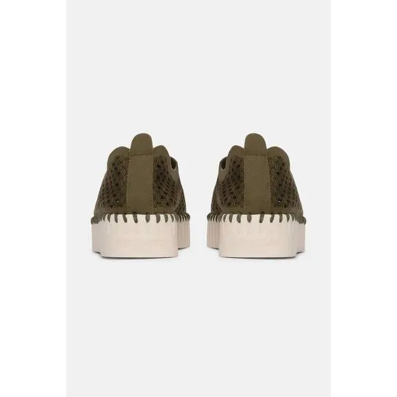 NEW ILSE JACOBSEN women's platform tulip slip-on in deep olive