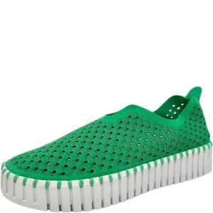 NEW ILSE JACOBSEN women's platform tulip slip-on in fern green
