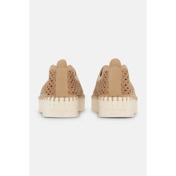 NEW ILSE JACOBSEN women's platform tulip slip-on in latte