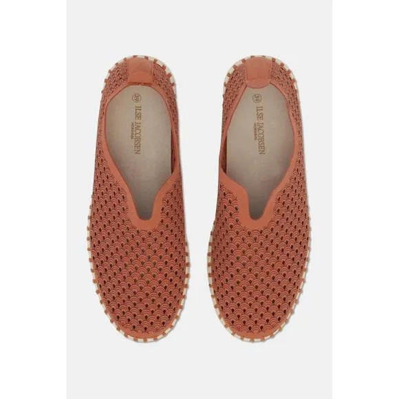 NEW ILSE JACOBSEN women's platform tulip slip-on in light brick