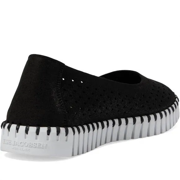 NEW ILSE JACOBSEN women's tulipu 0026 ballet slipper in black