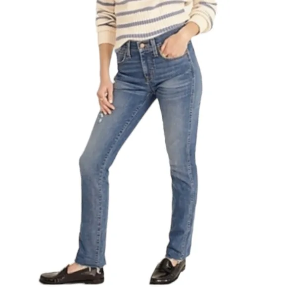 NEW J. Crew Vintage Slim Straight Jeans Tilda Wash All Season High Rise Summer