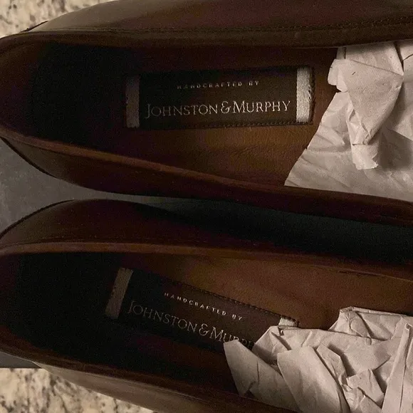 New Johnston &amp; Murphy Kelvin Dark Brown Alligator Leather Tassel Loafers 12