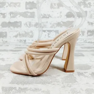 New Journee Collection Louisse Vegan Leather Dress Sandals F4