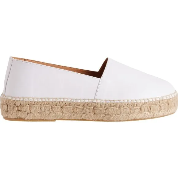 NEW JUTELIA Made in Spain Espadrilles - Leather  For Women white 563sn
