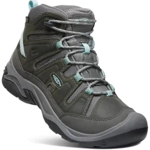 NEW Keen Womens Circadia Mid Height Waterproof Hiking Boots (Grey/Blue) Size 6