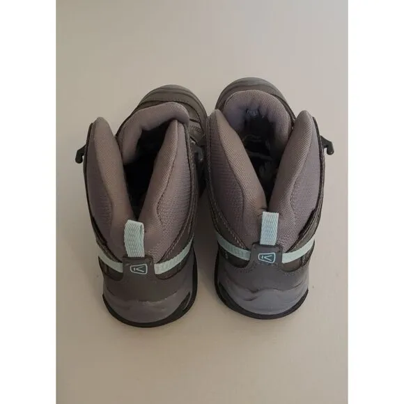 NEW Keen Womens Circadia Mid Height Waterproof Hiking Boots (Grey/Blue) Size 6