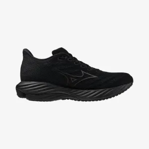 NEW MIZUNO women's wave rider 28 sneakers in black/quiet shade