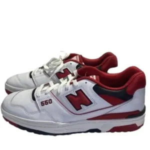 NEW New Balance 550 Low Top White Leather Mens Size 11.5 Lace Up Sneakers
