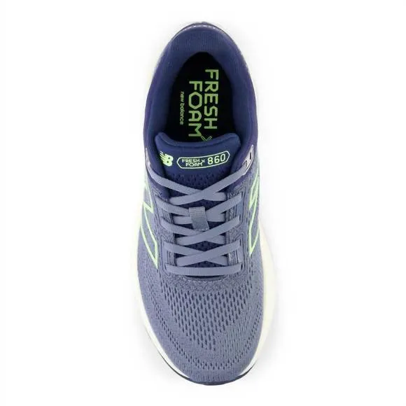 NEW NEW BALANCE women's 860 v14 running sneakers in arctic grey with sea salt an