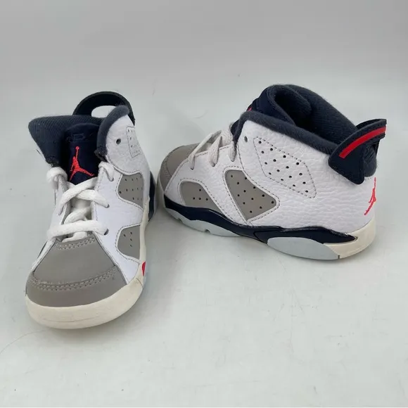 NEW! Nike Kids Air Jordan 6 Retro Tinker (TD) - Size 7 Child -  White Sneakers