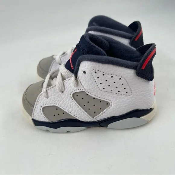NEW! Nike Kids Air Jordan 6 Retro Tinker (TD) - Size 7 Child -  White Sneakers