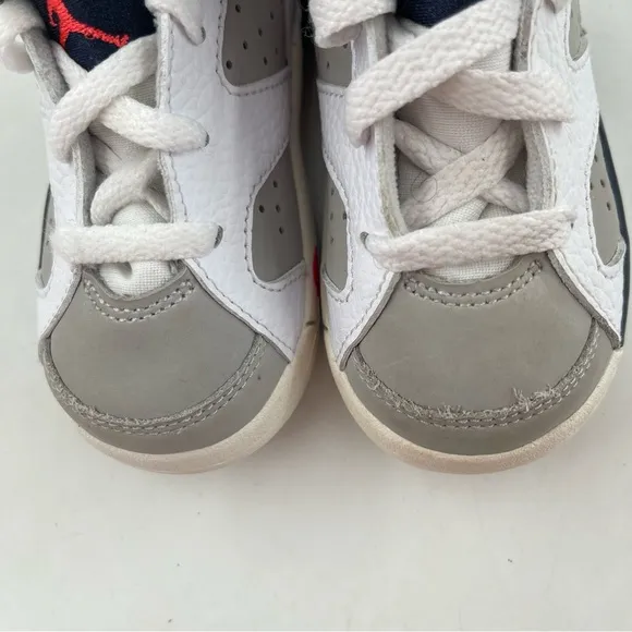 NEW! Nike Kids Air Jordan 6 Retro Tinker (TD) - Size 7 Child -  White Sneakers