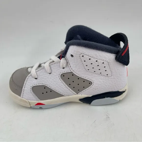 NEW! Nike Kids Air Jordan 6 Retro Tinker (TD) - Size 7 Child -  White Sneakers