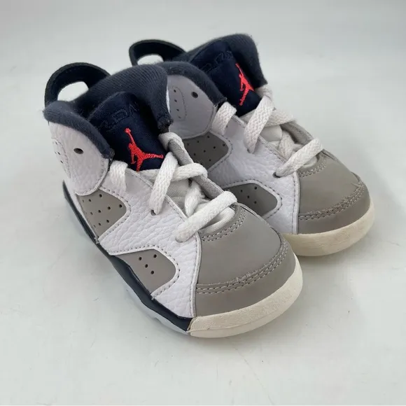 NEW! Nike Kids Air Jordan 6 Retro Tinker (TD) - Size 7 Child -  White Sneakers