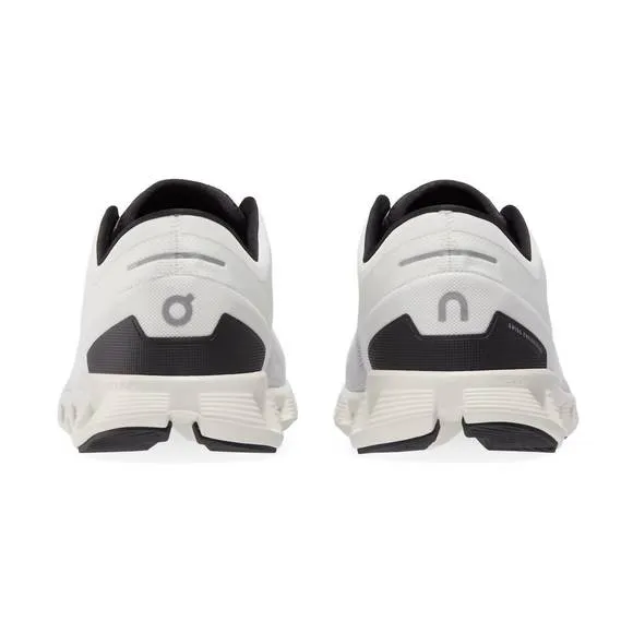 NEW ON RUNNING men's cloud x 3 trainer sneakers in ivory/ black