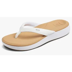 NEW REEF Women's Cushion Cloud Flip Flop Sandal Size 11- White/Tan