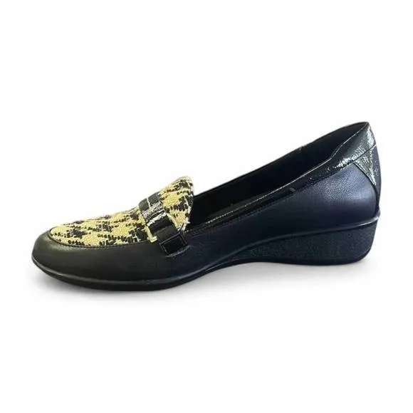 NEW REVERE women's montmarte shoes in houndstooth