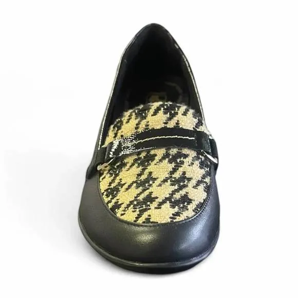 NEW REVERE women's montmarte shoes in houndstooth
