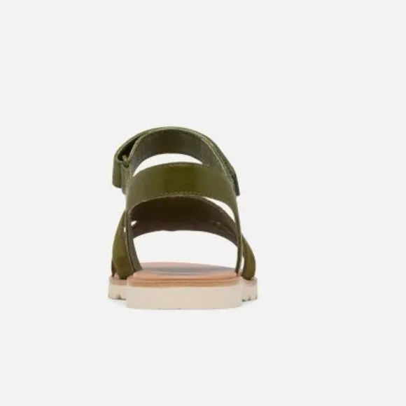 NEW Sorel Ella III Ankle Strap Sandals - Suede Utility Green For Women 252