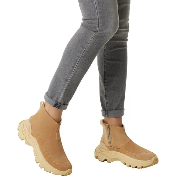 NEW SOREL Kinetic Breakthru Acadia WP Boot Women's Sorel Tan Ankle Boots 10.5