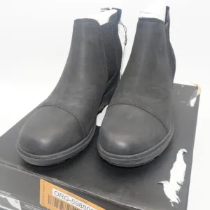 NEW SOREL Women's 9.5 Evie II Chelsea  Black Sea Salt  Ankle Boots Booties