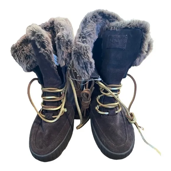 New! Sperry Women's Torrent Brown Lace Up Boots STS86833