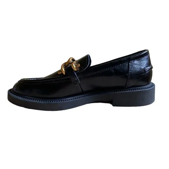 NEW Steve Madden Karmine Slip-On Loafers Women's Size 6.5 Black Leather