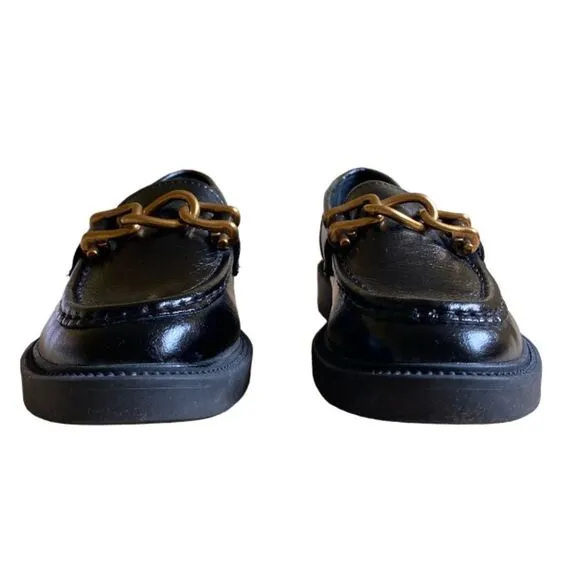 NEW Steve Madden Karmine Slip-On Loafers Women's Size 6.5 Black Leather