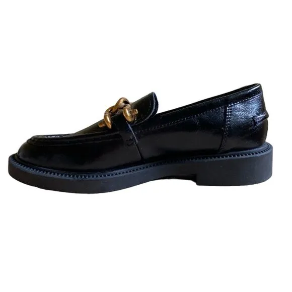 NEW Steve Madden Karmine Slip-On Loafers Women's Size 6.5 Black Leather