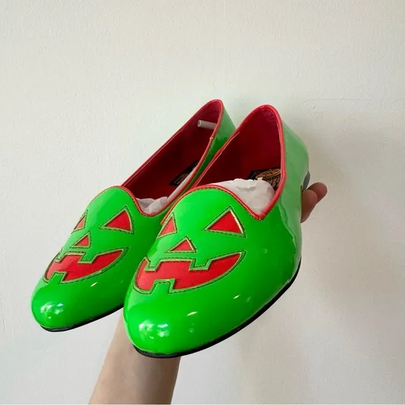 NEW STRANGECVLT LYDIA JACK O LANTERN FLATS POISON APPLE Sz 7